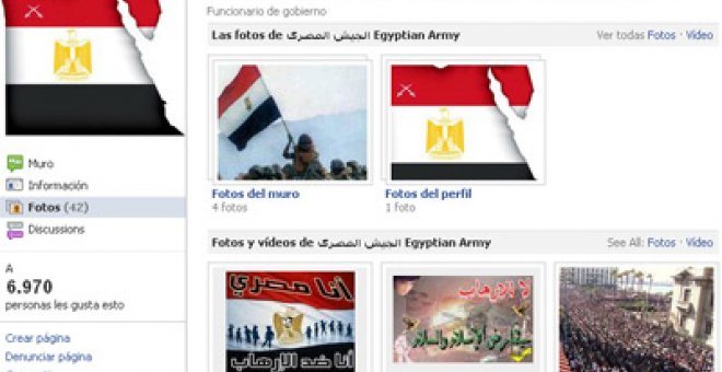 El ejército egipcio abre su propia página en Facebook