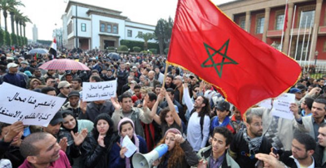 El movimiento de protesta sale a la calle en Marruecos