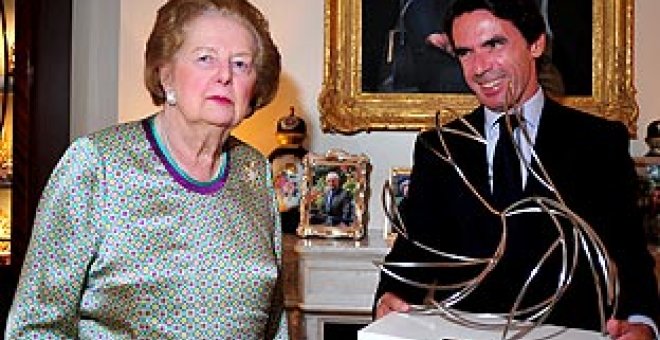 Aznar premia a 'la dama de hierro'