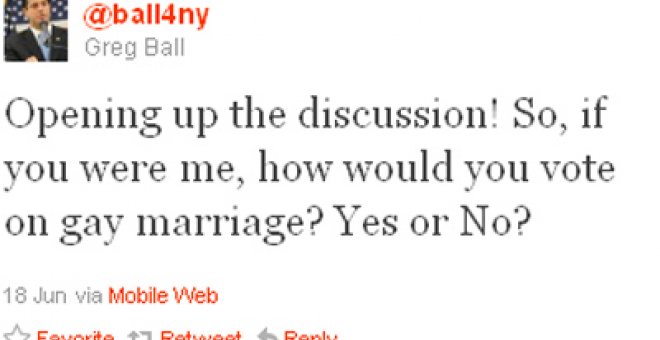 "Si estuvierais en mi lugar, ¿qué votaríais sobre el matrimonio gay?"