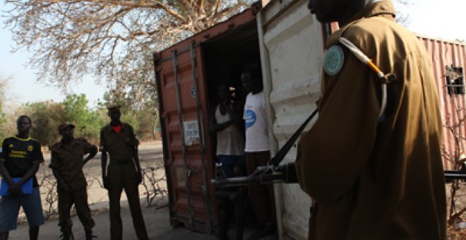 Un contenedor para 21 presos en Sudán del Sur