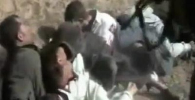Un vídeo talibán muestra una ejecución colectiva