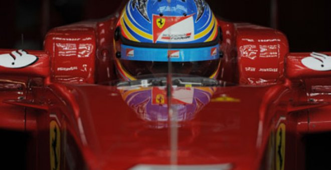 Alonso doma al 'Cavallino'