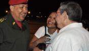 Castro recibe a Chávez antes de su segunda sesión de quimio