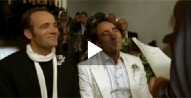 La televisión pública italiana censura imágenes de una boda gay