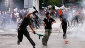 Un centenar de detenidos en Salónica en una marcha contra los recortes