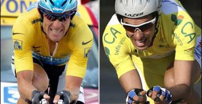 Armstrong y Contador correrán juntos por primera vez este mes