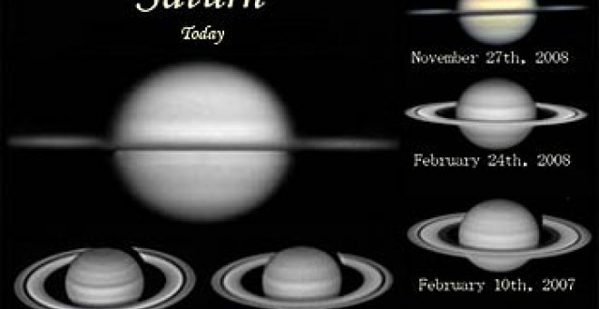 Los anillos de Saturno juegan al escondite