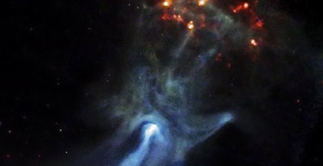 La NASA revela imágenes de una nebulosa con forma de mano