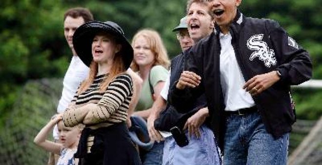 Obama, hincha futbolero de sus hijas