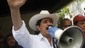 Zelaya vuelve a la zona fronteriza para intentar entrar en Honduras
