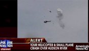 Nueve muertos tras el choque entre un helicóptero y una avioneta sobre el río Hudson