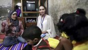 Jolie y Pitt, junto a los refugiados iraquíes