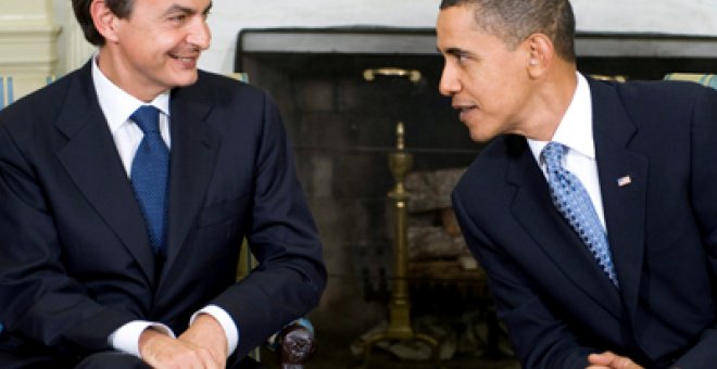 Zapatero y Obama sellan la cooperación en Afganistán