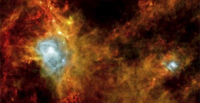 El telescopio Herschel fotografía el nacimiento de estrellas