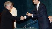 El Príncipe recibe a Almodóvar, Calderón y Ballesteros, embajadores de la Marca España