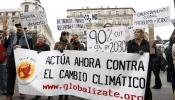 Manifestación de ecologistas para pedir que se actúe contra el cambio climático