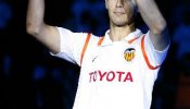 El jugador del Valencia Zigic marcó en la Liga siete meses después