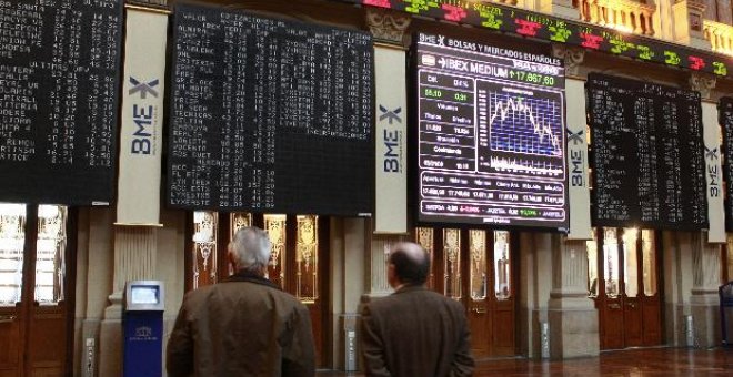 La Bolsa española pierde el 0,77 por ciento en consonancia con el resto de Europa