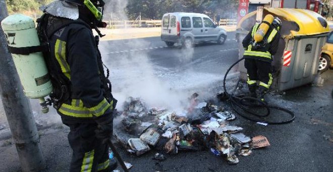 Calcinados 9 vehículos de un concesionario del Polígono Industrial de Anoeta