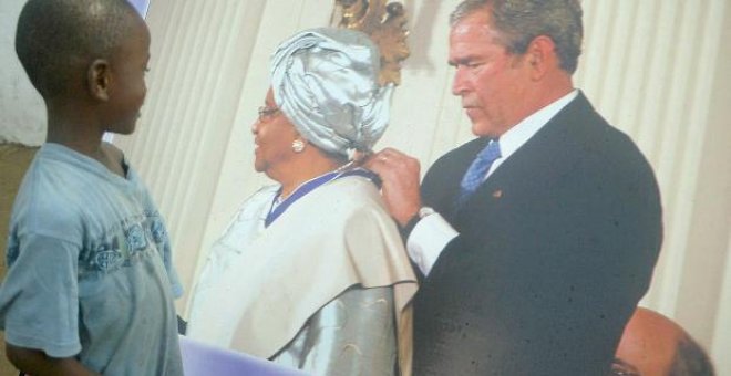 Bush llega a Liberia en la última etapa de su gira africana