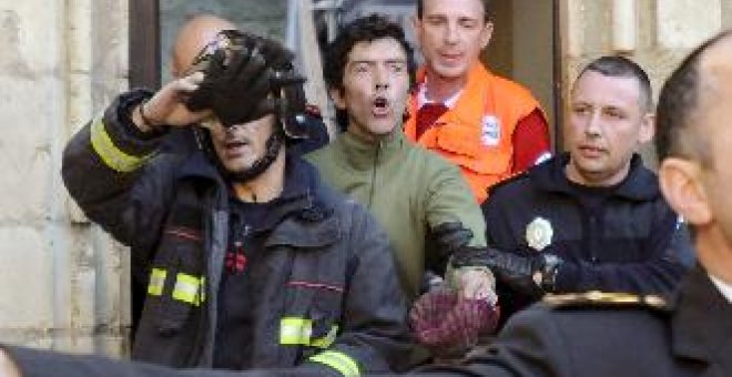 Un hombre origina destrozos en la Catedral de León en una persecución policial por su tejado