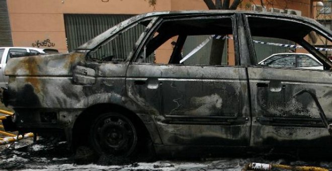 Cinco coches incendiados durante la pasada madrugada en la ciudad de Valencia