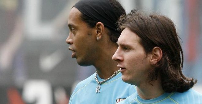 Messi se resiste a que Ronaldinho pueda abandonar el Barcelona