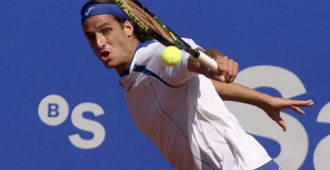 Feliciano López, con Verdasco, ganan en primera ronda de dobles en el torneo Conde de Godó