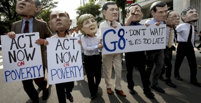 Protestas pacíficas y fuertes medidas de seguridad reciben al G8