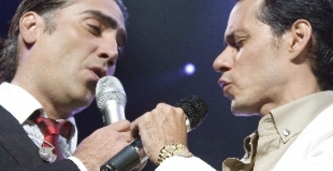 Marc Anthony y Alejandro Fernández comparten escenario en el Madison