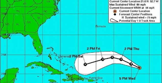 Con "Gustav" aún coleando y "Hanna" dando guerra, aparece un nuevo huracán