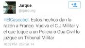Denuncian a un guardia civil por exaltar el franquismo y amenazar a Pablo Iglesias
