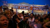 Miles de griegos se manifiestan por el 'no' en el referéndum: "No al terrorismo de la UE"