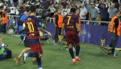 El Barça conquista su quinta Supercopa gracias a un gol de Pedro en la prórroga