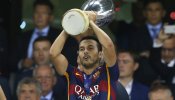 Pedro se muestra ambiguo sobre su deseo de marcharse del Barça después de regalarle la Supercopa