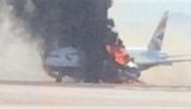 Trece heridos al incendiarse un avión de pasajeros en el aeropuerto de Las Vegas