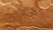 Descubren el rastro de inundaciones en la principal región volcánica de Marte