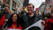 Quentin Tarantino acude a una protesta contra la violencia de los policías de Nueva York