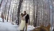 El curioso vídeo de boda de esta pareja grabado por ¡su perra!