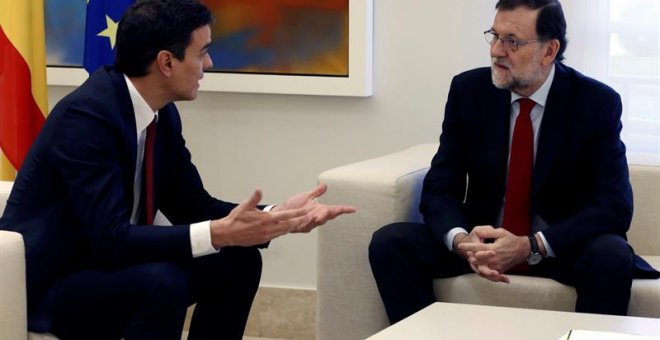 Rajoy descarta un encuentro inminente con Pedro Sánchez en Moncloa