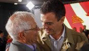 Iceta reúne a Zapatero y Borrell en el acto central de campaña del PSC