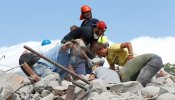 Las labores de rescate tras el terremoto de Italia