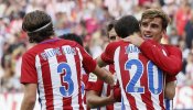 El Atlético de Madrid tira de Griezmann ante un Depor con diez