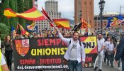 Gritos de "¡No son refugiados, son invasores!" en la marcha de la extrema derecha en Barcelona