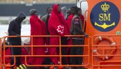 Rescatan a 92 inmigrantes en 5 pateras frente a las costas españolas