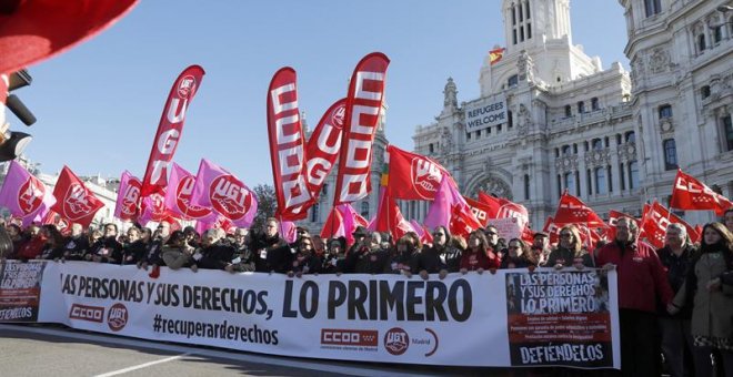 Los sindicatos salen este lunes a la calle para exigir salarios y empleos dignos