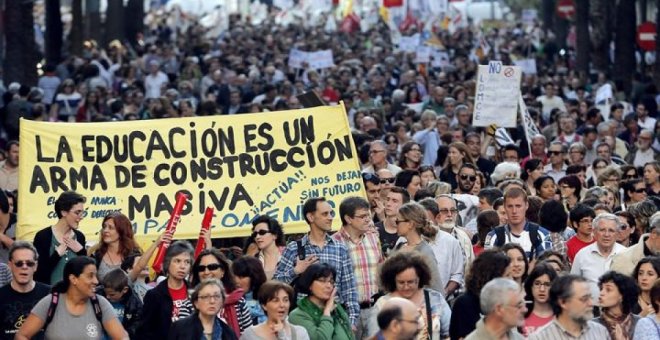 Los estudiantes convocan huelga general contra la Lomce el 9 de marzo