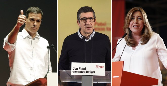 Los precandidatos a las primarias del PSOE suspenden su campaña