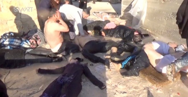 Rusia asegura que el Ejército sirio provocó la masacre al atacar un almacén con armas químicas de los rebeldes en Jan Sheijun